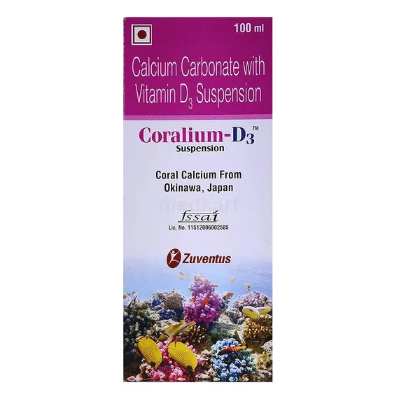 coralium d3 syrup 100 ml